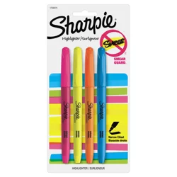 Sharpie Accent Assorted Highlighters With Bonus Uni-Ball JetStream Pen