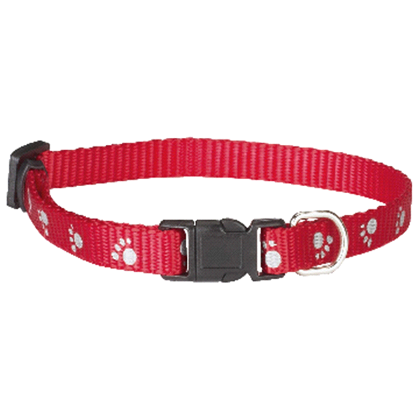 slide 1 of 1, Meijer Adjustable Dog Collar, Reflective, Red, Large, LG