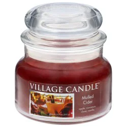 Village Candle Village Mulled Cider Small Glass Dome - 11 OZ