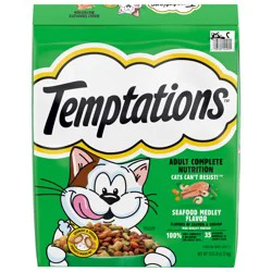 TEMPTATIONS Seafood Medley Flavor Adult Dry Cat Food, 13.5 lb. Bag