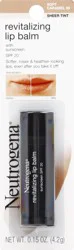 Neutrogena Revitalizing and Moisturizing Tinted Lip Balm with Sun Protective Broad Spectrum SPF 20 Sunscreen, Lip Soothing Balm with a Sheer Tint in Color Soft Caramel 50,.15 oz