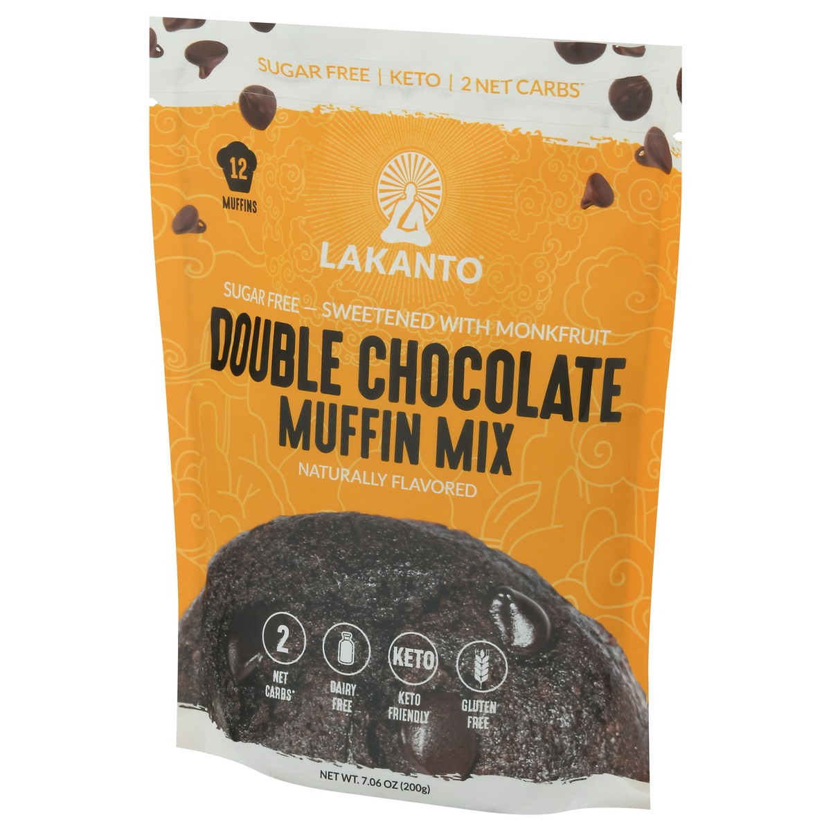 slide 5 of 9, Lakanto Sugar Free Double Chocolate Muffin Mix 7.06 oz, 7.06 oz