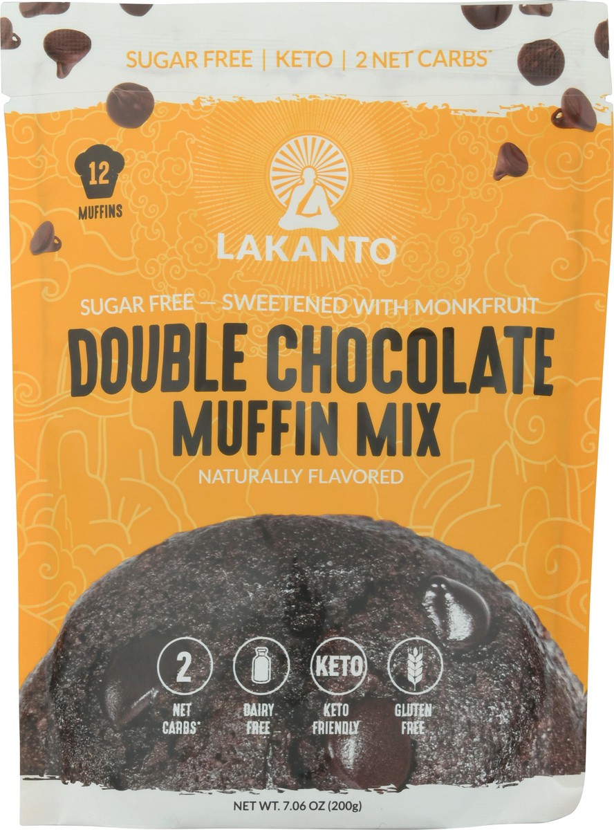 slide 1 of 9, Lakanto Sugar Free Double Chocolate Muffin Mix 7.06 oz, 7.06 oz