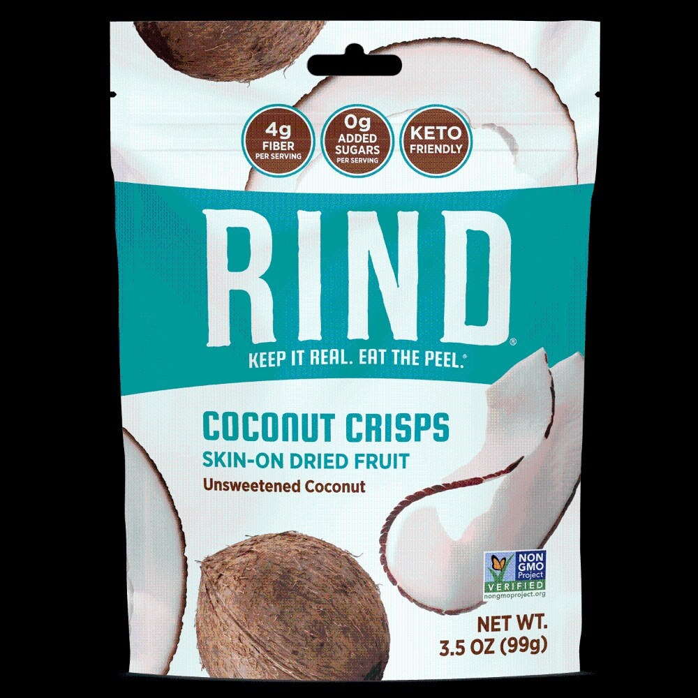 slide 1 of 2, Rind Coconut Crisps Snacks, 6 ct; 3 oz