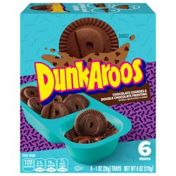 DunkAroos Chocolate Cookies and Double Chocolate Frosting, 6 Count