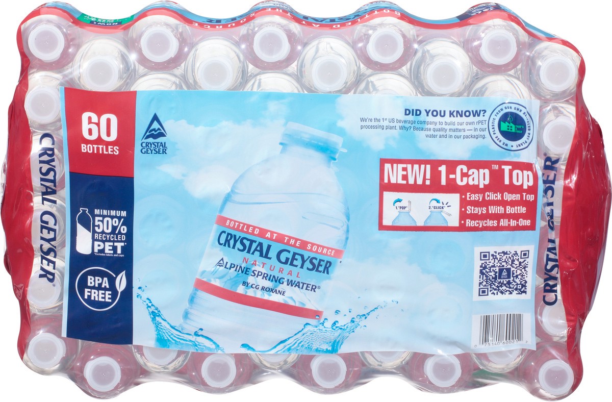 slide 7 of 13, Crystal Geyser Natural Alpine Spring Water - 60 ct, 60 ct