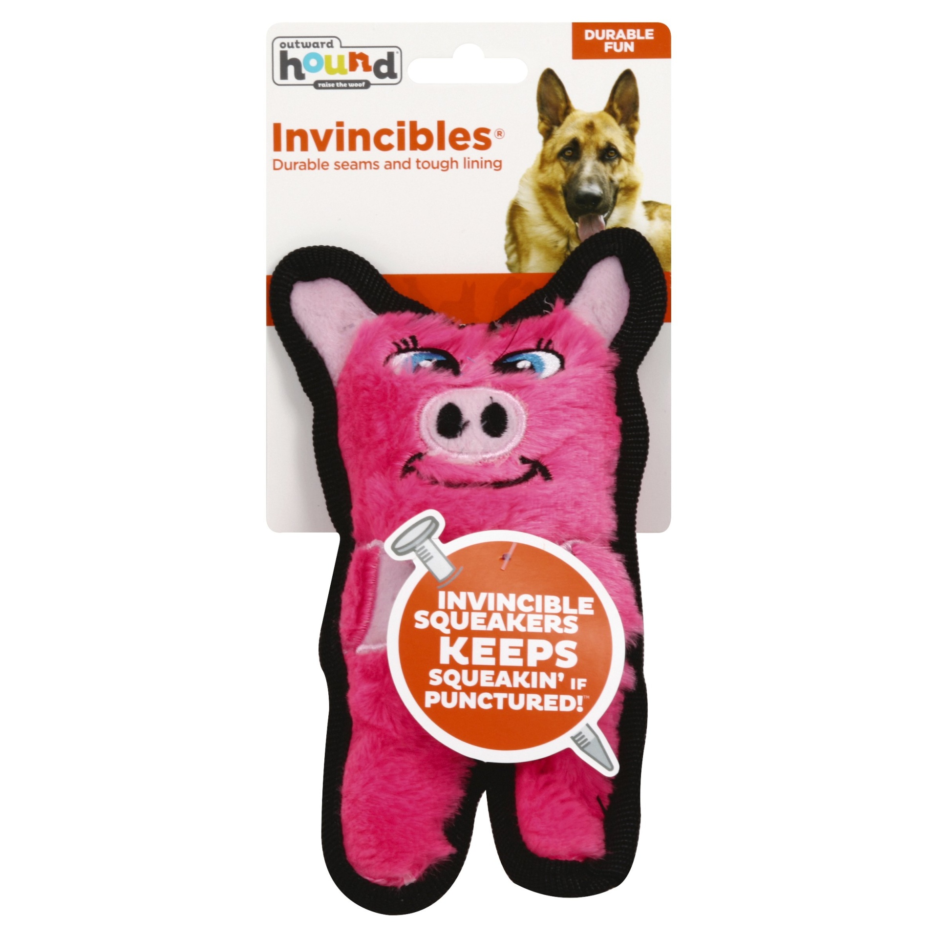 slide 1 of 2, Outward Hound Invincibles Mini Pig, 1 ct