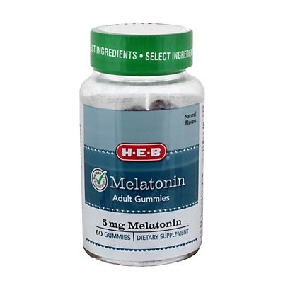 slide 1 of 1, H-E-B Select Ingredients Melatonin Adult Gummy, 60 ct