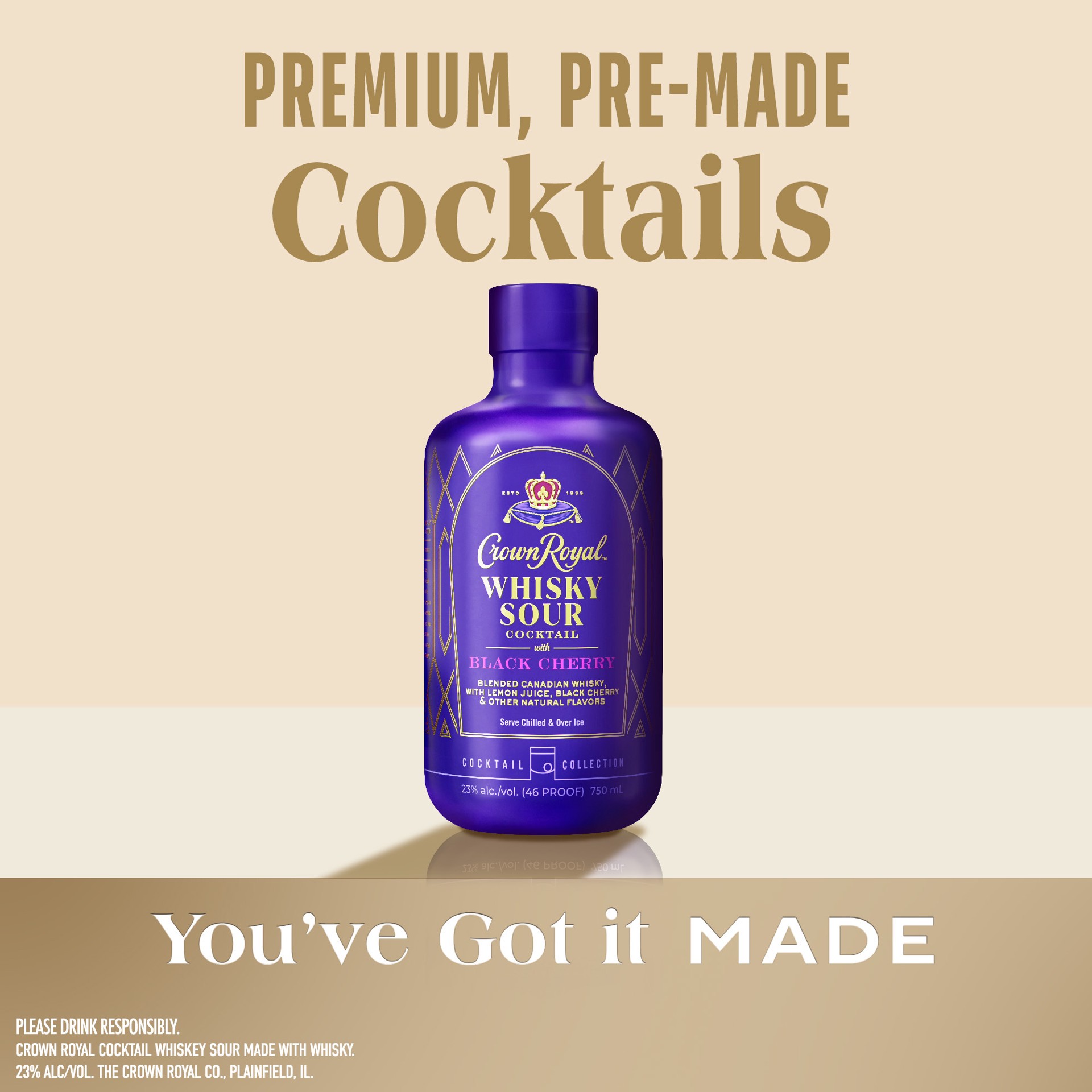 slide 2 of 5, Cr Whsky Sour, 375 ml