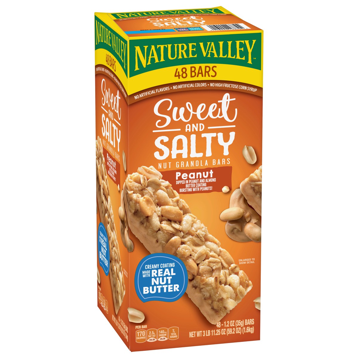 slide 9 of 9, Nature Valley Granola Bars, Sweet and Salty Nut, Peanut, 1.2 oz, 48 ct, 48 ct