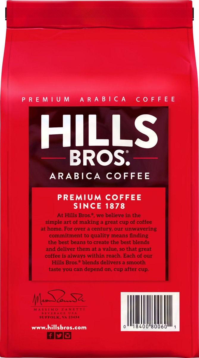 slide 4 of 7, Hills Bros. Medium Roast Whole Bean Arabica Premium Gourmet Coffee 24 oz, 24 oz