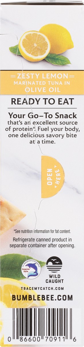 slide 2 of 9, Bumble Bee Prime Zesty Lemon Gourmet Tuna & Crackers 3.25 oz, 3.5 oz