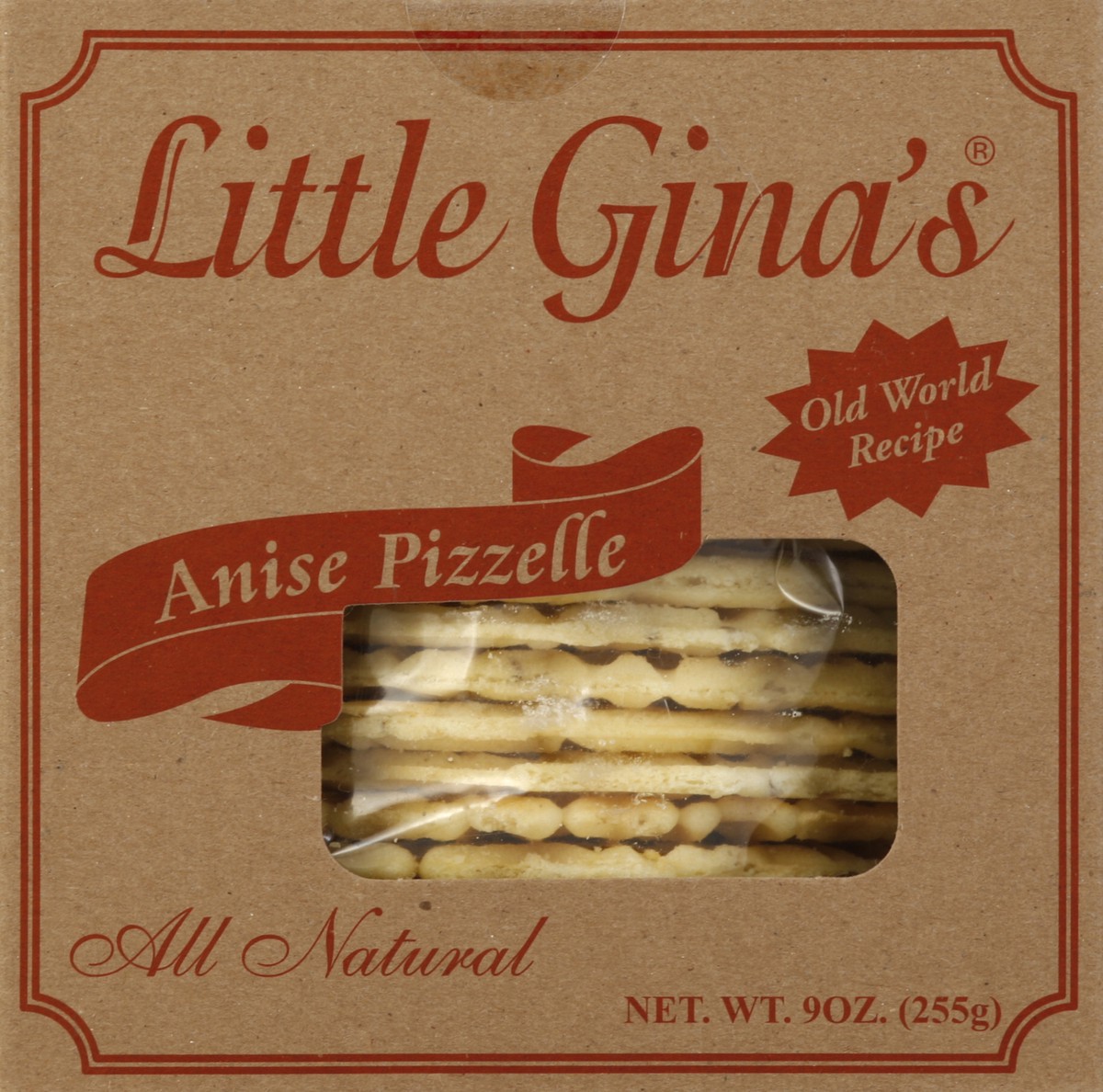 slide 2 of 4, Little Ginas Anise Pizzelle 9 oz, 9 oz