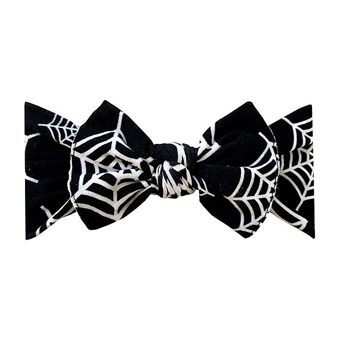 slide 1 of 2, Baby Bling Printed Knot Headband - Spider Web, 1 ct