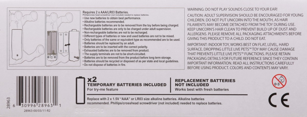 slide 4 of 9, Little Live Pets 5+ Butterbow Dancing Unicorn Toy 1 ea, 1 ea