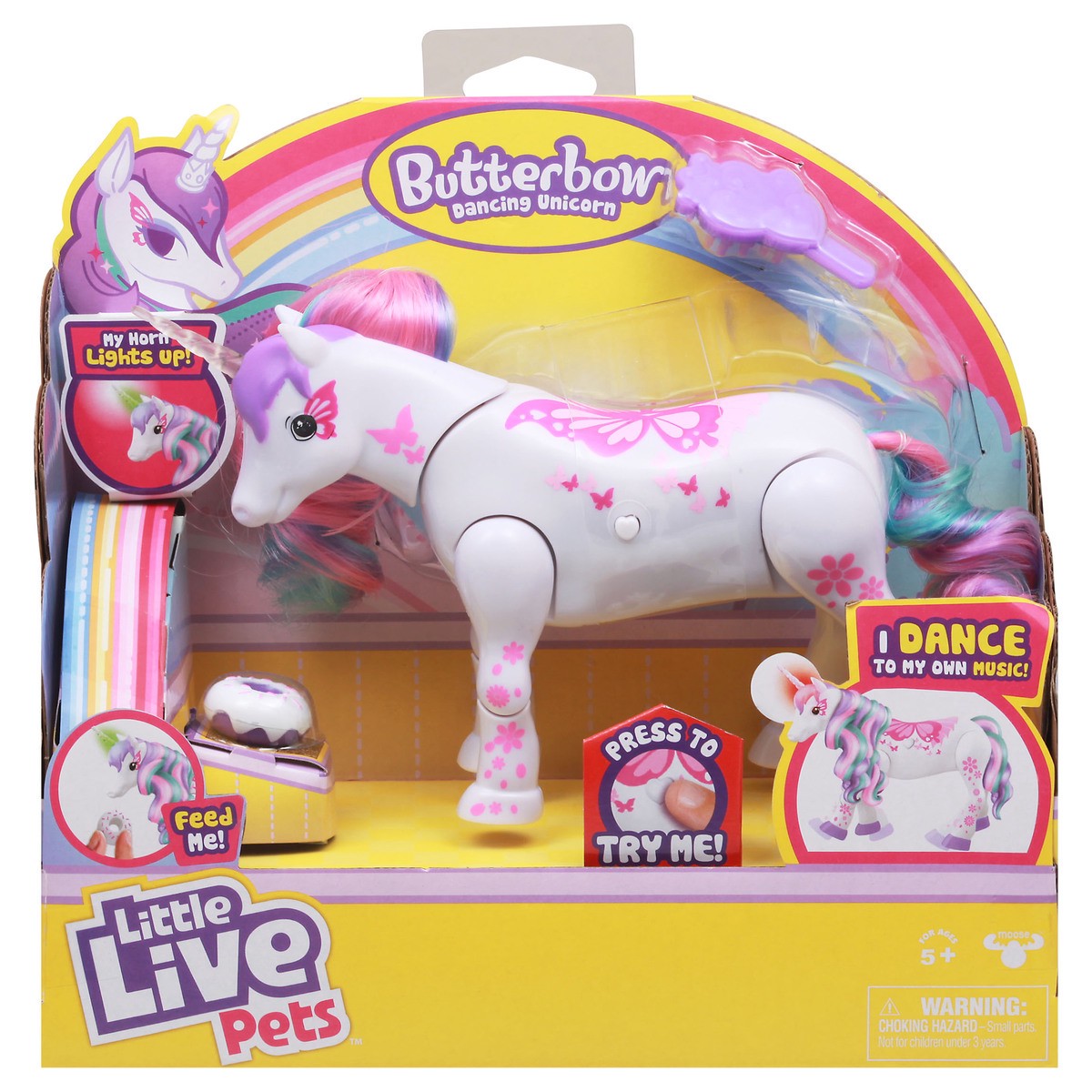 slide 1 of 9, Little Live Pets 5+ Butterbow Dancing Unicorn Toy 1 ea, 1 ea