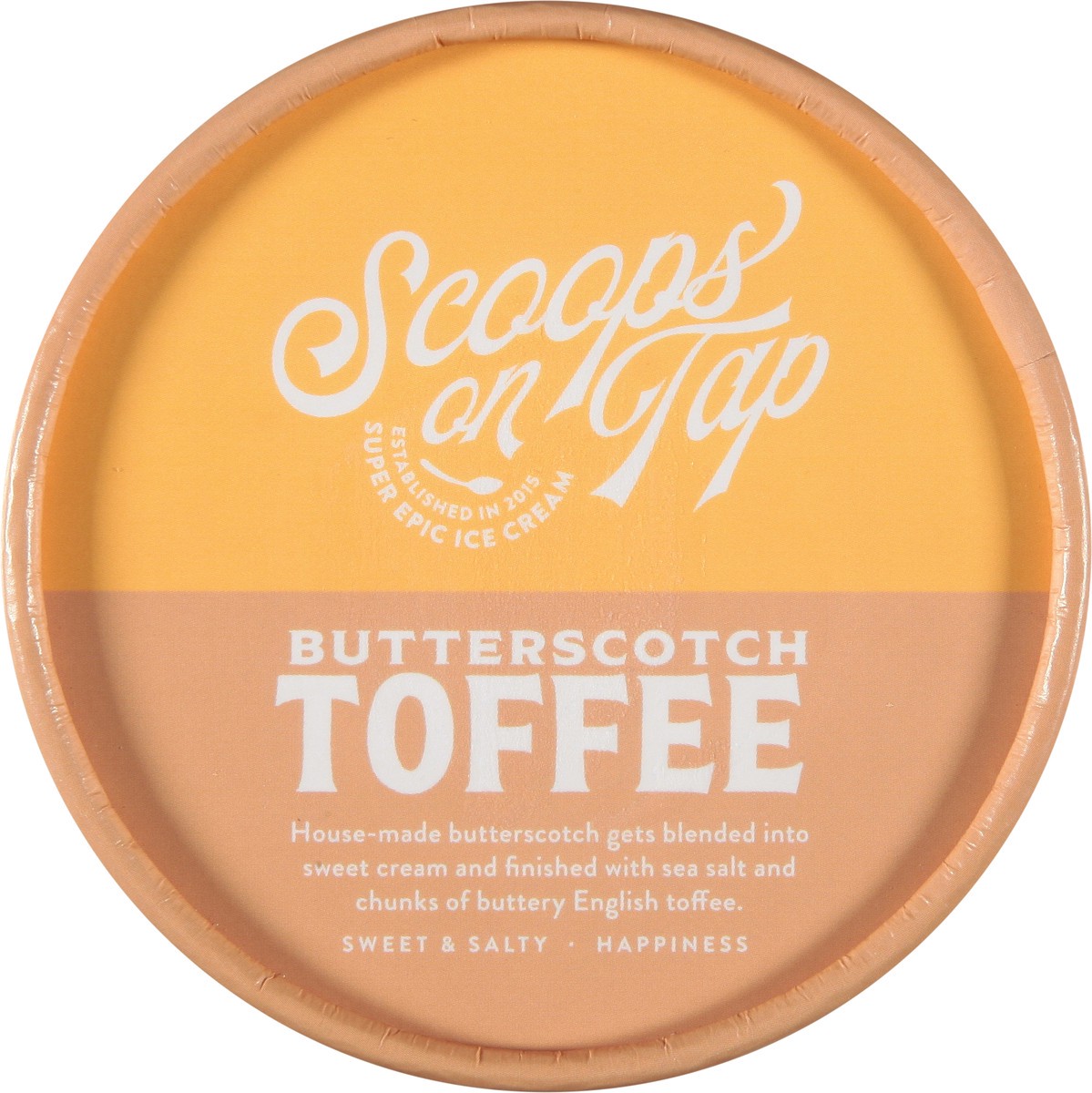 slide 12 of 13, Scoops On Tap Ice Cream Butterscotch Toffee - 16 Oz, 16 oz