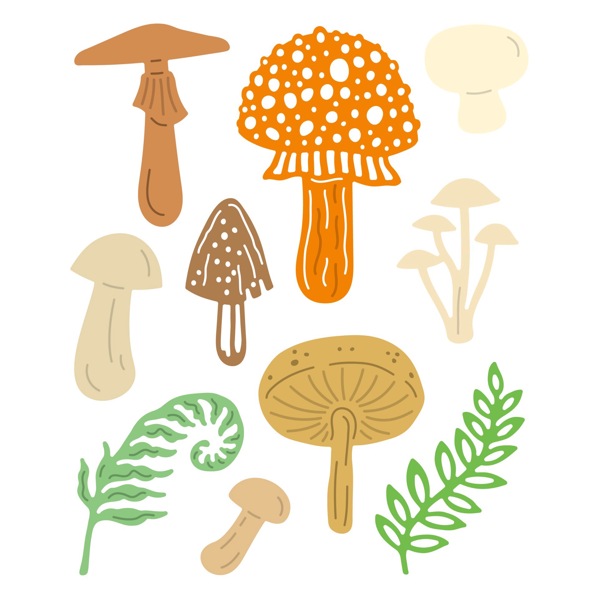 slide 2 of 3, Mushroom Cutting Die Set By Recollections, 4 in x 6 in