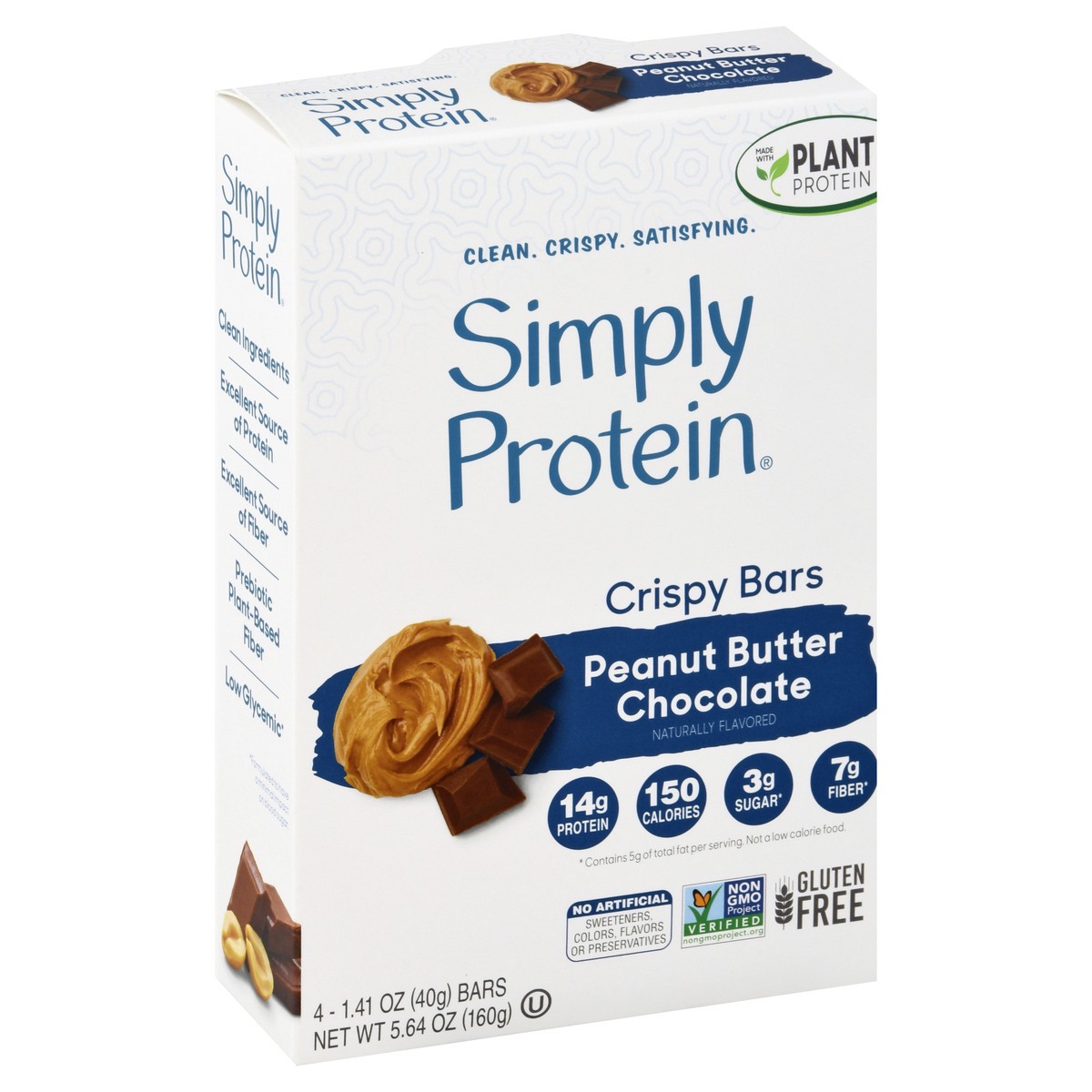 slide 13 of 13, SimplyProtein Peanut Butter Chocolate Crispy Bars 4 ea, 4 ct