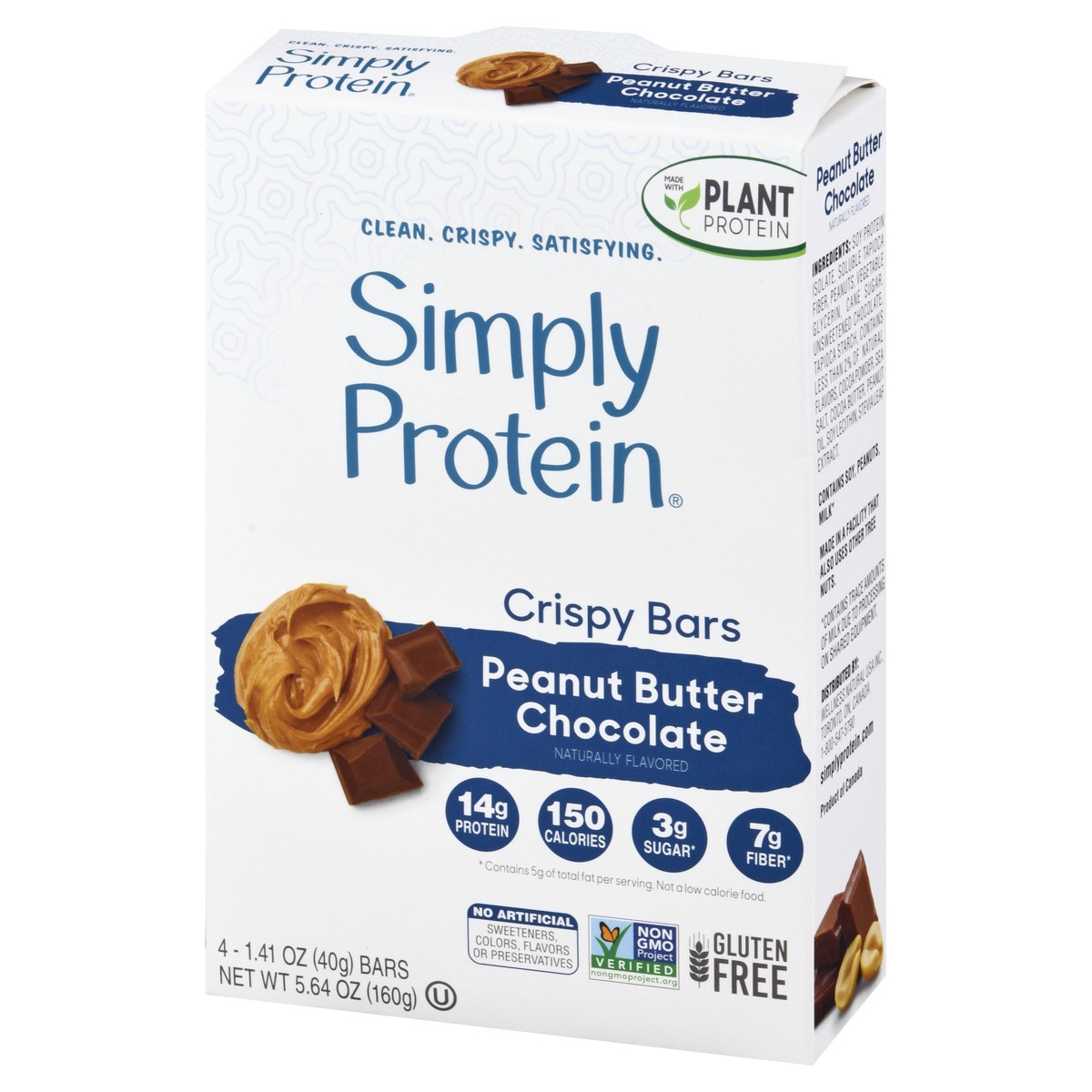 slide 7 of 13, SimplyProtein Peanut Butter Chocolate Crispy Bars 4 ea, 4 ct