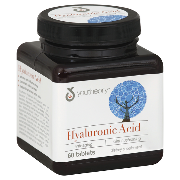 slide 1 of 1, youtheory Hyaluronic Acid 60 ea, 60 ct