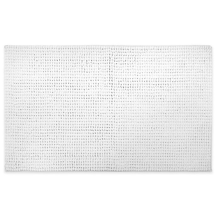 slide 1 of 1, Home Dynamix Oversized 27 x 45'' Solid Color Bath Mat - White'', 1 ct