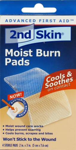 slide 2 of 2, Spenco 2Nd Skin Moist Burn Pads, 4 ct