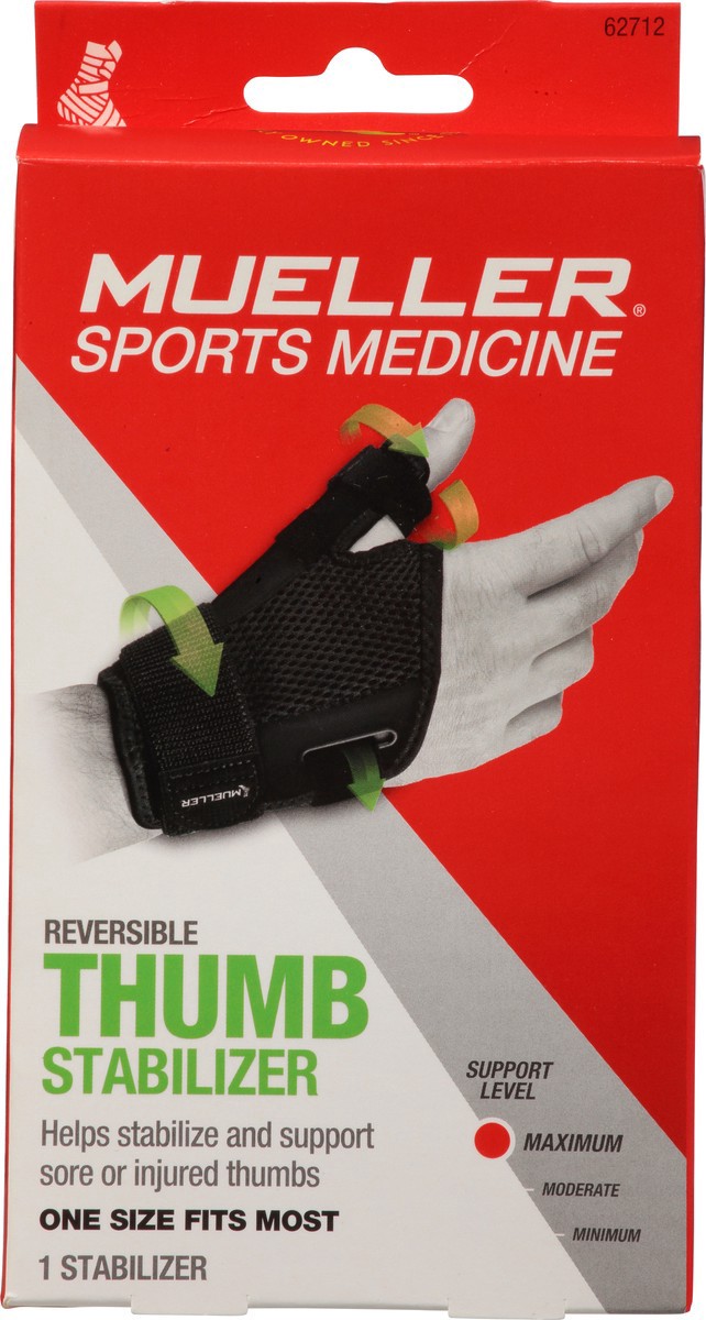 slide 6 of 9, Mueller Maximum Reversible Thumb Stabilizer 1 ea Box, 1 ct