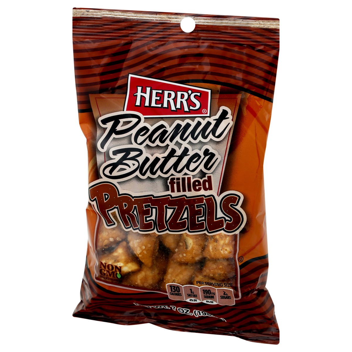 slide 2 of 10, Herr's Peanut Butter Filled Pretzels 7 oz, 7 oz