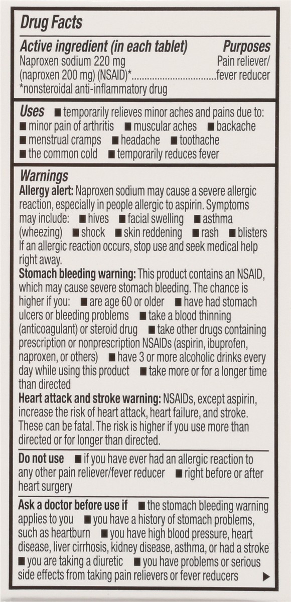 slide 17 of 17, TopCare Naproxen Sodium Tablet, 50 ct