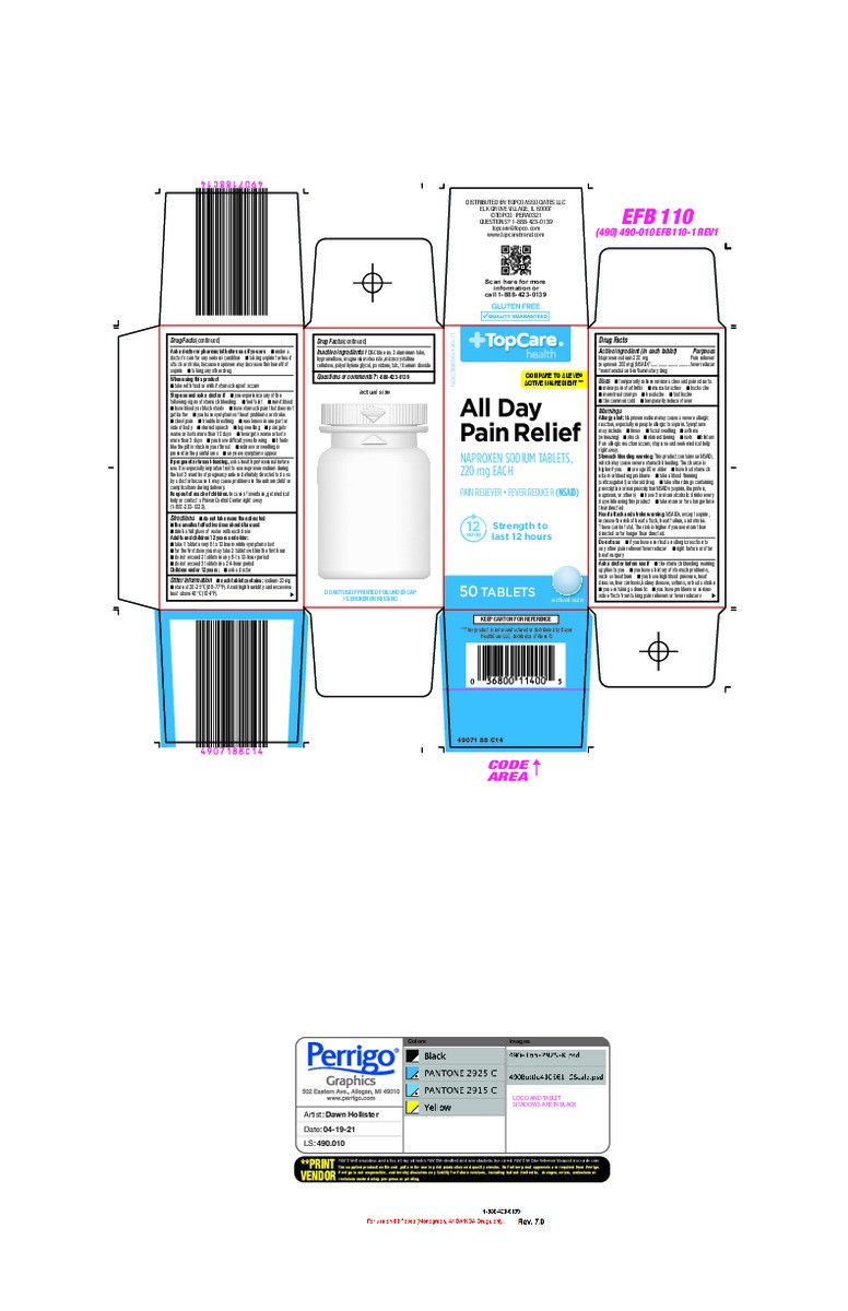 slide 11 of 17, TopCare Naproxen Sodium Tablet, 50 ct