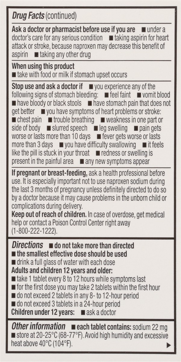 slide 2 of 17, TopCare Naproxen Sodium Tablet, 50 ct