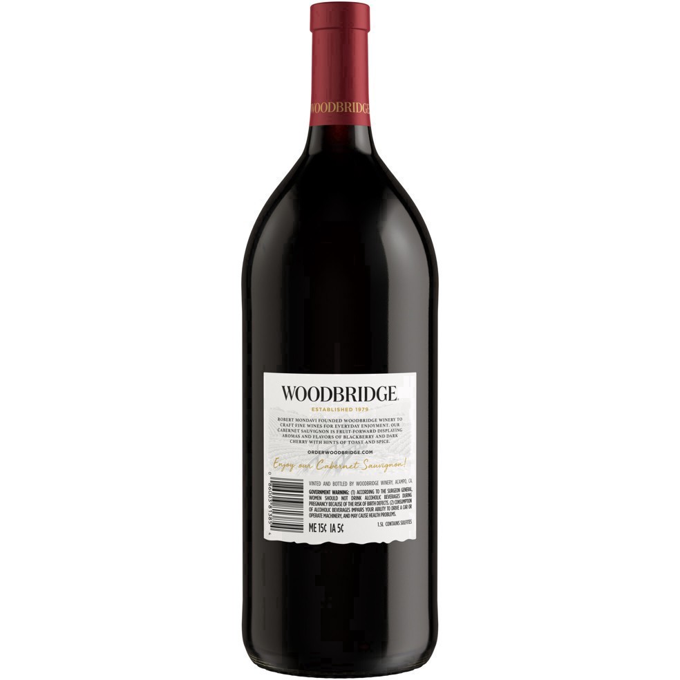 slide 31 of 40, Woodbridge by Robert Mondavi Cabernet Sauvignon Red Wine, 1.5 L Bottle, 50.72 fl oz