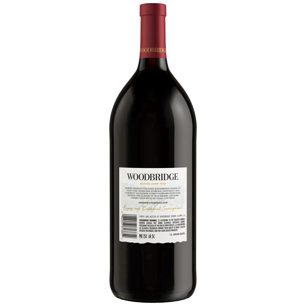 slide 25 of 40, Woodbridge by Robert Mondavi Cabernet Sauvignon Red Wine, 1.5 L Bottle, 50.72 fl oz