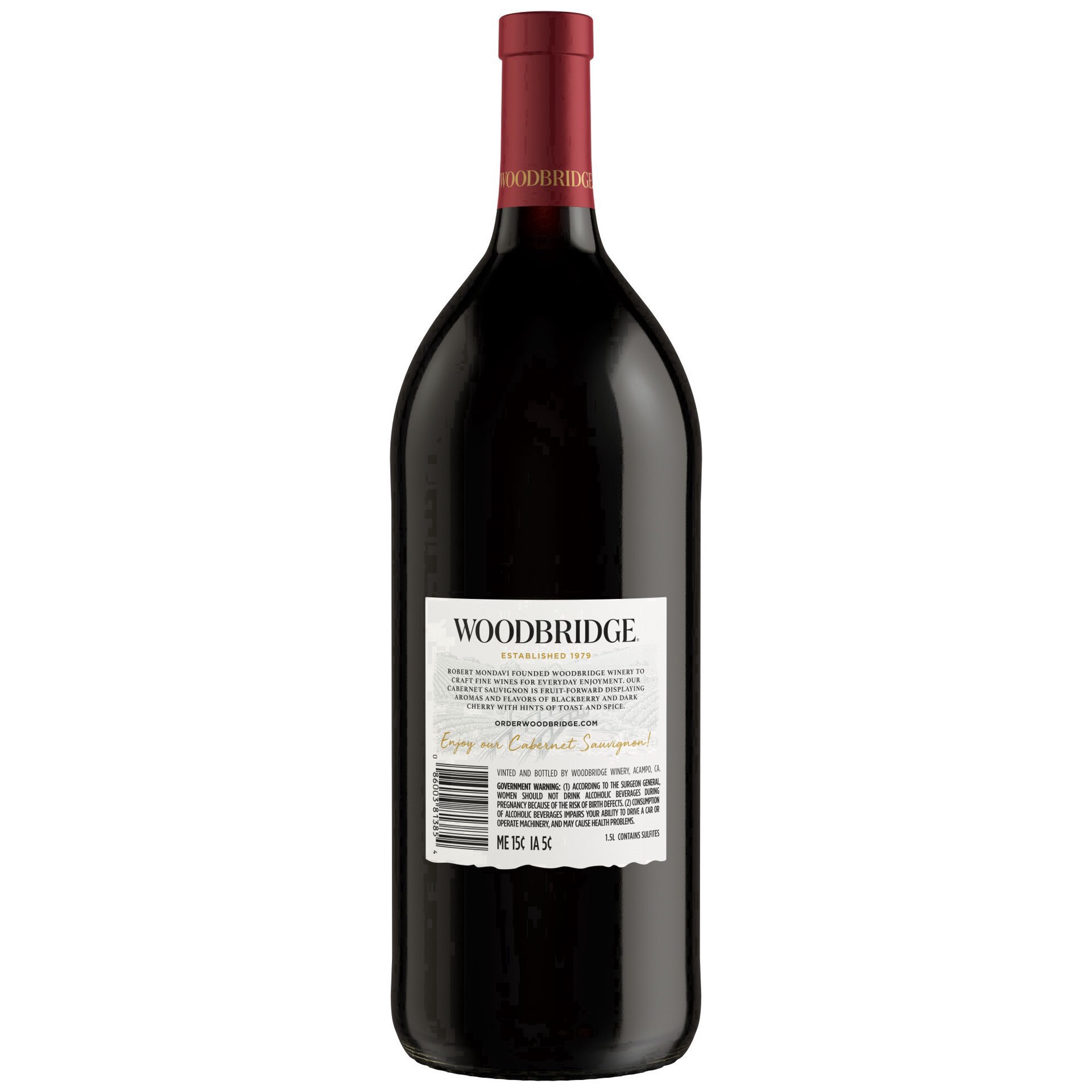 slide 6 of 40, Woodbridge by Robert Mondavi Cabernet Sauvignon Red Wine, 1.5 L Bottle, 50.72 fl oz