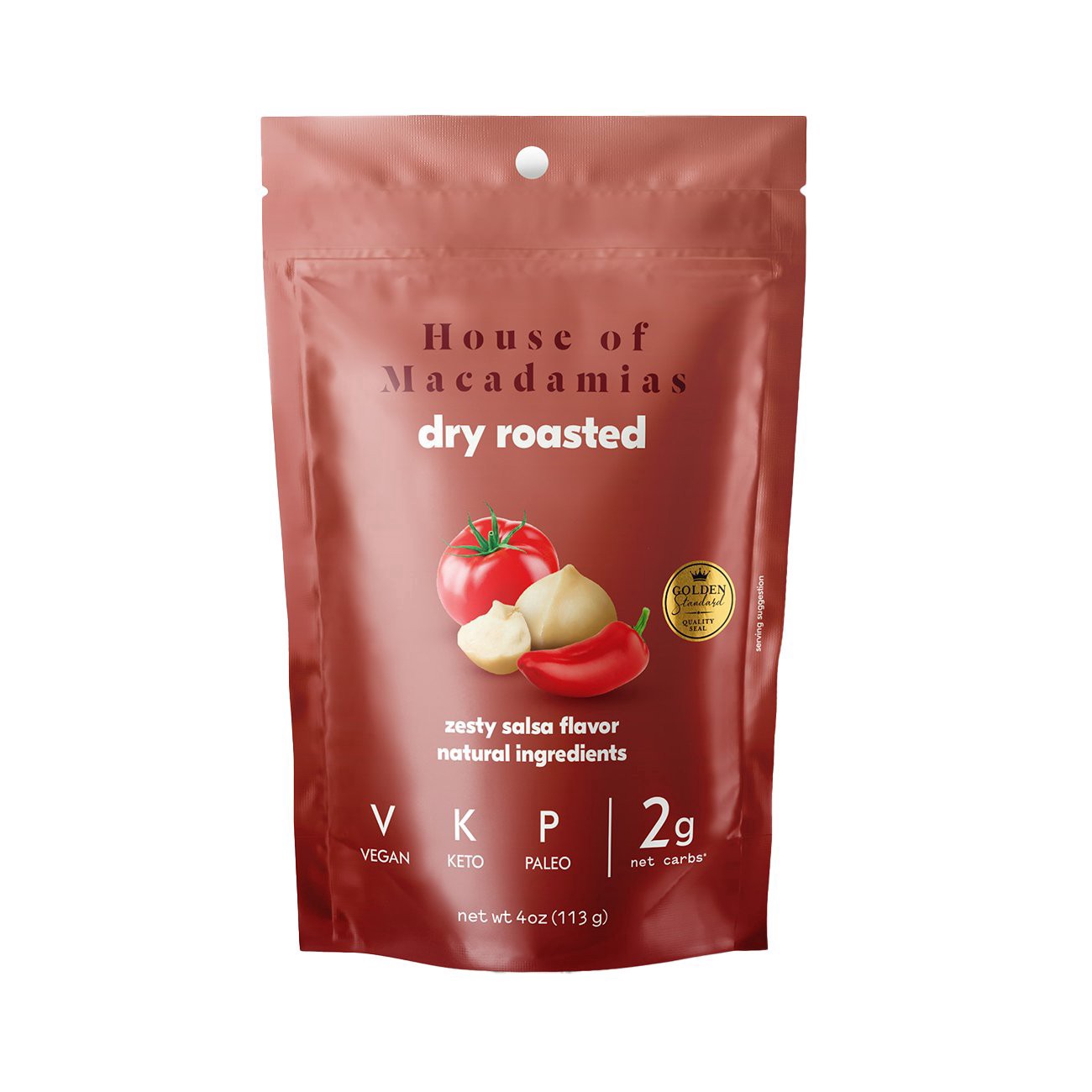 slide 1 of 1, House of Macadamias Dry Roasted Zesty Salsa Flavor Macadamias 4 oz, 4 oz