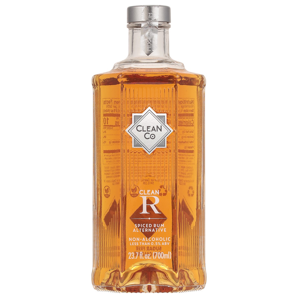 slide 4 of 9, CleanCo Non-Alcoholic, Spiced Rum Alternative, 23.7 fl oz
