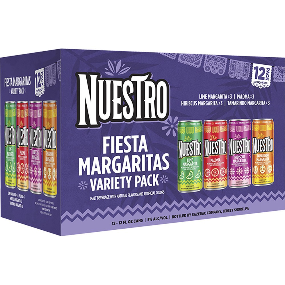 slide 1 of 1, Nuestro Fiesta Margaritas Vp, 12 ct; 12 oz