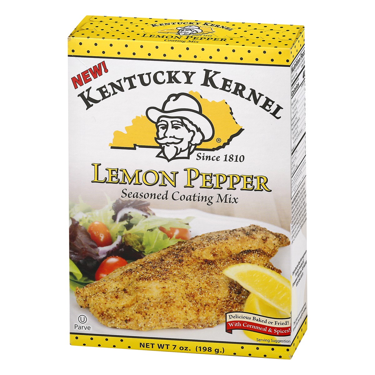 slide 4 of 9, Kentucky Kernel Lemon Pepper Seasoned Coating Mix 7 oz, 7 oz