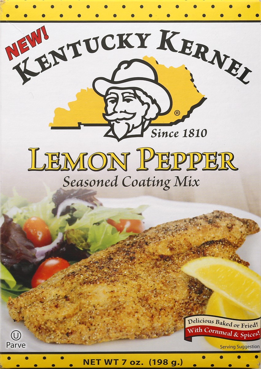 slide 2 of 9, Kentucky Kernel Lemon Pepper Seasoned Coating Mix 7 oz, 7 oz