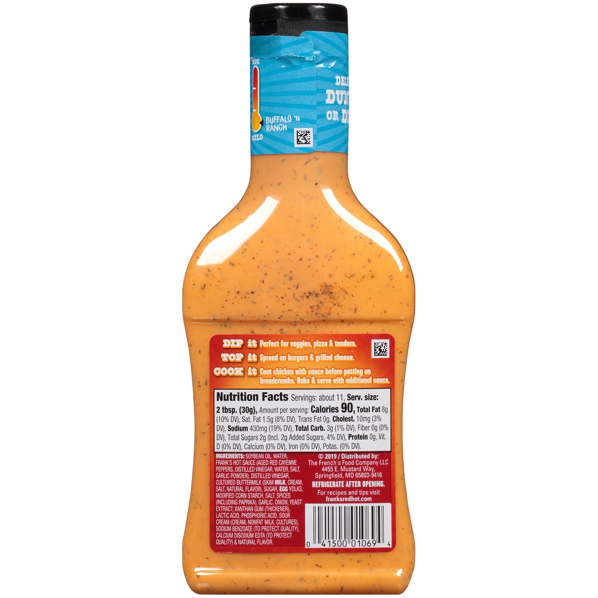 slide 5 of 13, Frank's RedHot Buffalo 'N Ranch Thick Hot Sauce, 12 oz, 12 oz