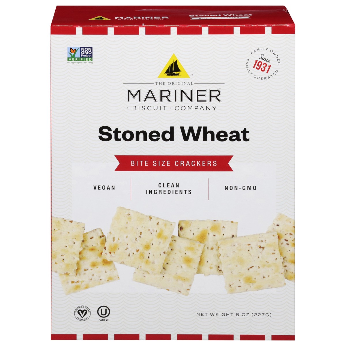 slide 14 of 14, Mariner Biscuit Company Stoned Wheat Crackers Bite Size 8 oz, 8 oz