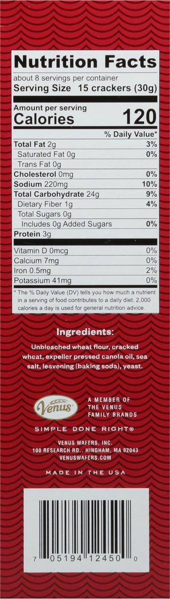 slide 3 of 14, Mariner Biscuit Company Stoned Wheat Crackers Bite Size 8 oz, 8 oz