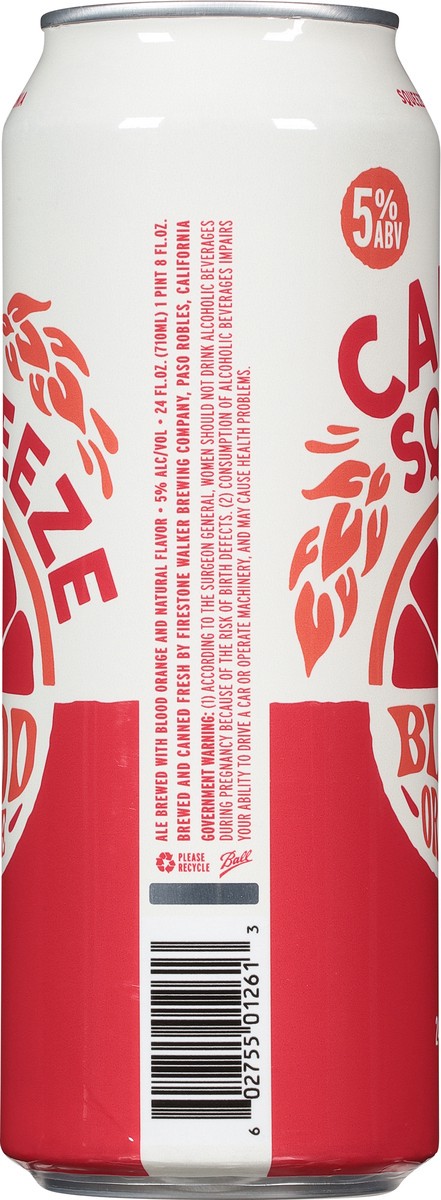 slide 6 of 10, Cali Squeeze Blood Orange Wheat Ale Craft Beer, 24 fl oz Can, 5% ABV, 24 fl oz