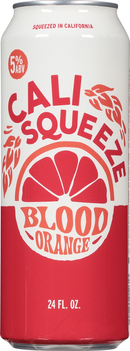 slide 10 of 10, Cali Squeeze Blood Orange Wheat Ale Craft Beer, 24 fl oz Can, 5% ABV, 24 fl oz