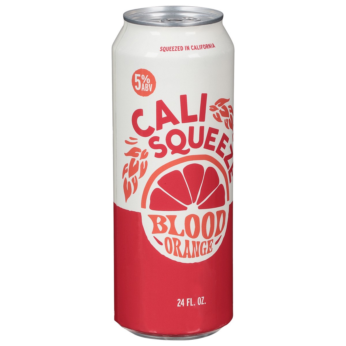 slide 7 of 10, Cali Squeeze Blood Orange Wheat Ale Craft Beer, 24 fl oz Can, 5% ABV, 24 fl oz