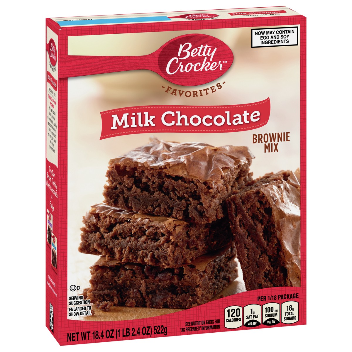 slide 2 of 9, Betty Crocker Milk Chocolate Brownie Mix Family Size, 18.4 oz, 18.4 oz