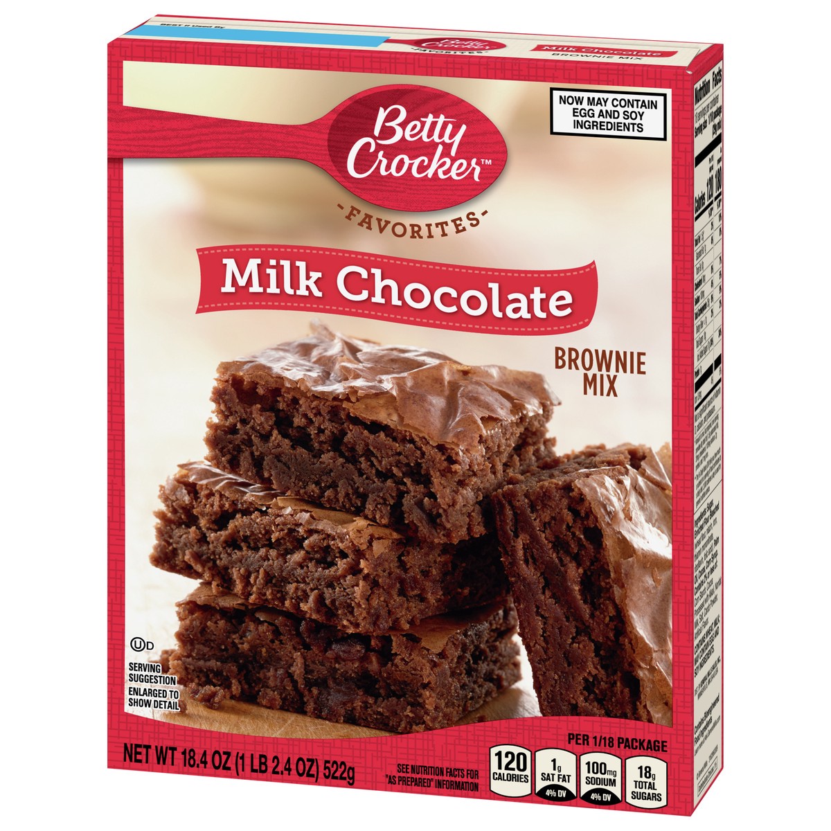 slide 3 of 9, Betty Crocker Milk Chocolate Brownie Mix Family Size, 18.4 oz, 18.4 oz