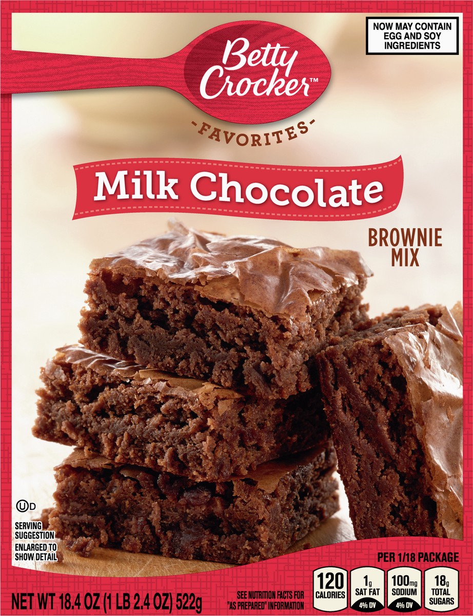 slide 6 of 9, Betty Crocker Milk Chocolate Brownie Mix Family Size, 18.4 oz, 18.4 oz