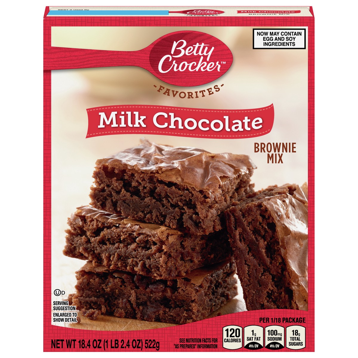 slide 1 of 9, Betty Crocker Milk Chocolate Brownie Mix Family Size, 18.4 oz, 18.4 oz